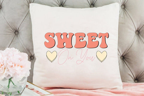 Sweet on You PNG, Retro Valentine Sublimation Sublimation CraftLabSVG 