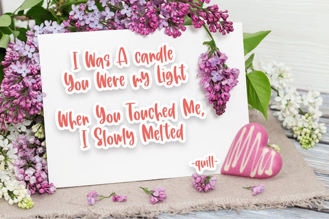 Sweet Poetry Font Font Dm Letter Studio 