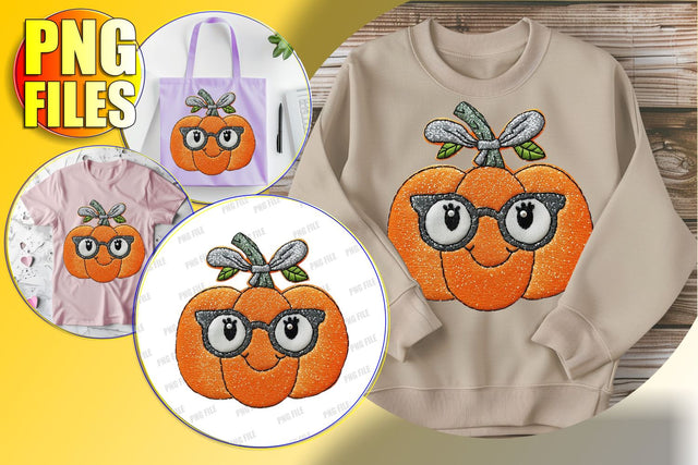 Sweet Pumpkin with Bow for Fall Sublimation PNG Sublimation afrosvg 