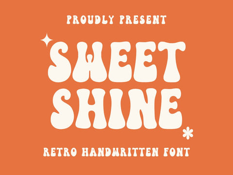 Sweet Shine - Retro Font Font Masyafi Studio 