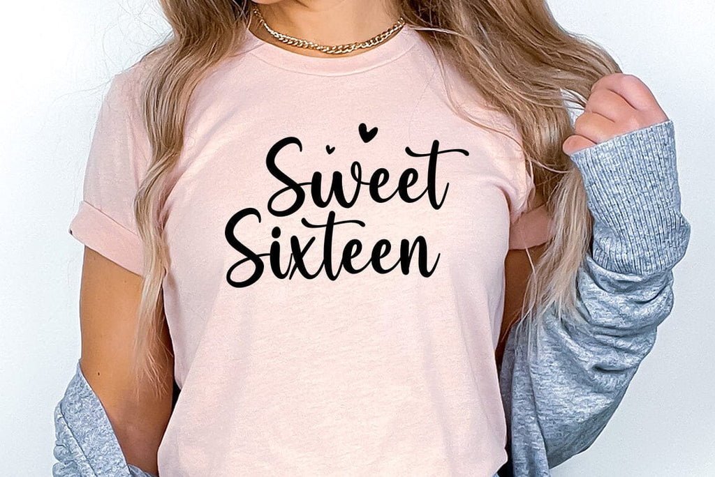 Sweet Sixteen SVG, Sweet 16 SVG, Birthday Girl svg - So Fontsy