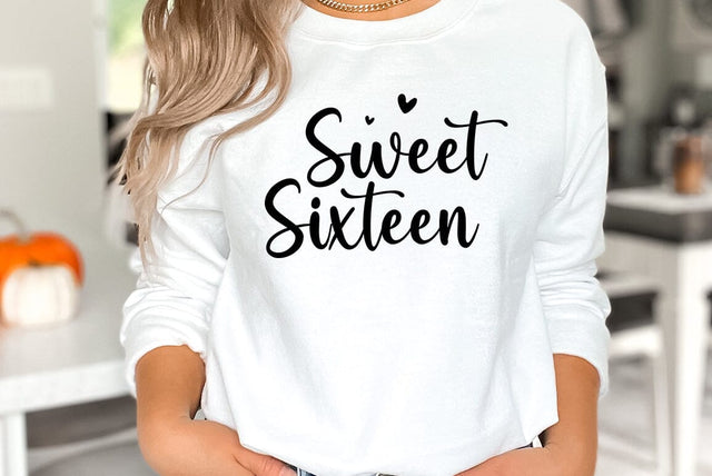 Sweet Sixteen SVG, Sweet 16 SVG, Birthday Girl svg SVG FiveStarCrafting 