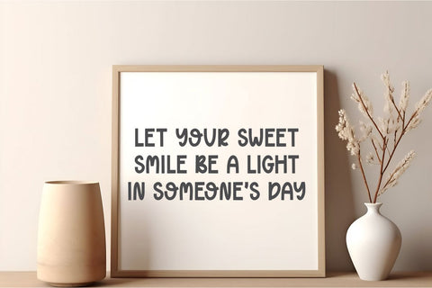 Sweet Smile - Cute Sans Serif Font Font Masyafi Studio 