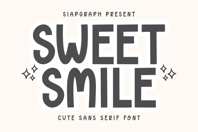 Sweet Smile - Cute Sans Serif Font Font Masyafi Studio 