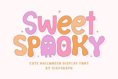 Sweet Spooky - Cute Halloween Display Font Font Masyafi Studio 