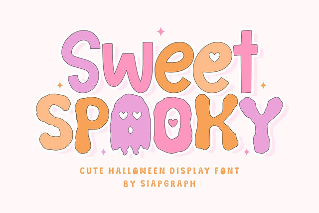 Sweet Spooky - Cute Halloween Display Font Font Masyafi Studio 