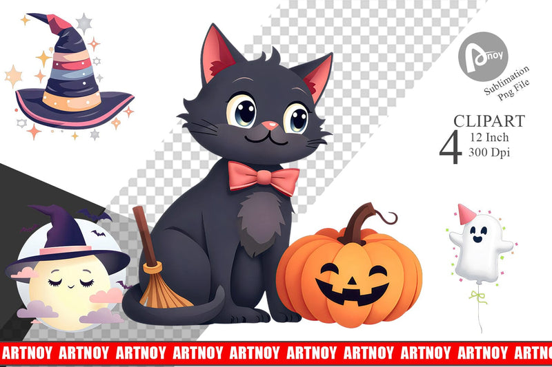 Sweet Spooky Pastels Clipart Sublimation artnoy 