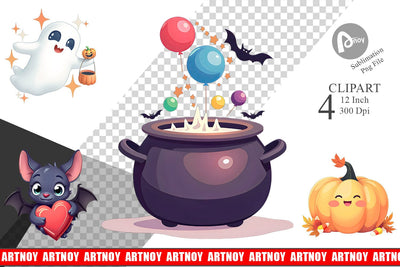 Sweet Spooky Pastels Clipart Sublimation artnoy 