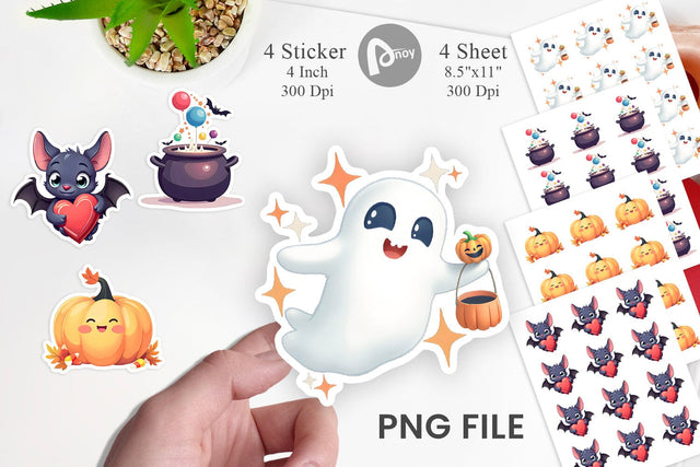 Sweet Spooky Pastels Sticker Sublimation artnoy 