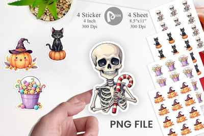 Sweet Spooky Pastels Sticker Sublimation artnoy 