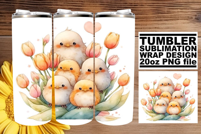 Sweet Spring Birdie Wrap Sublimation afrosvg 