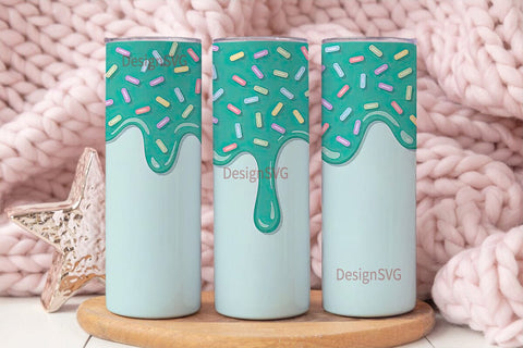 Sweet Sprinkle Drip 20oz Tumbler Wrap Sublimation DesignSVG 