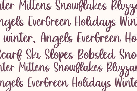 Sweet Sugar Plums, Cute Holiday Handwritten Font, Cursive Handwriting Font Designing Digitals 