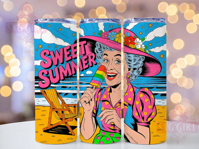Sweet Summer 20oz Tumbler, Funny Old Lady Quote, Sweet Summer Wrap, Comedy Sublimation Design, 20oz Tumbler Wrap, Sublimation Design PNG, Gag Gift Sublimation SvggirlplusArt 