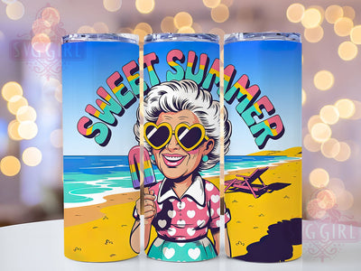 Sweet Summer 20oz Tumbler, Funny Old Lady Quote, Sweet Summer Wrap, Comedy Sublimation Design, 20oz Tumbler Wrap, Sublimation Design PNG, Gag Gift Sublimation SvggirlplusArt 