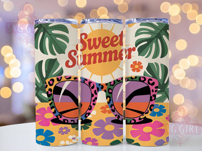 Sweet Summer Quote Tumbler Wrap, Sweet Summer Vibes, Seasonal Humor, Beach Season Tumbler, Summer Fun Design, Vacation Drinkware, Summer Party Gift Sublimation SvggirlplusArt 