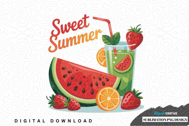 Sweet summer sublimation png design Sublimation Regulrcrative 