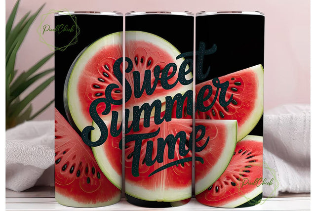 Sweet Summer Time 20oz Tumbler Sublimation PixelChick 