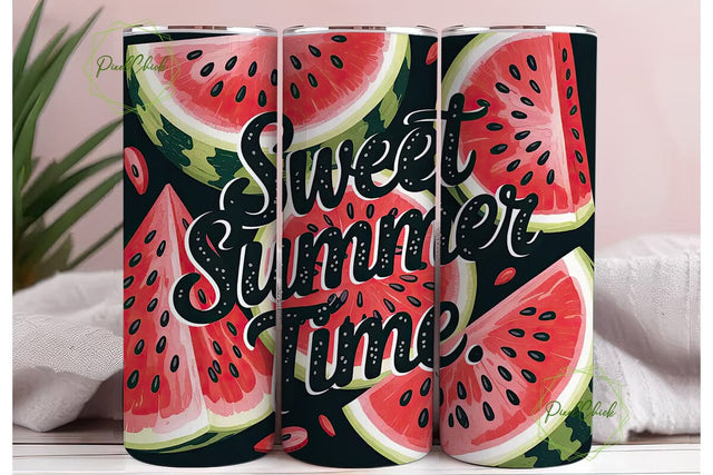 Sweet Summer Time 20oz Tumbler Sublimation PixelChick 