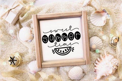 Sweet Summer Time I Beach SVG I Summer Quotes SVG Cutfile SVG Happy Printables Club 