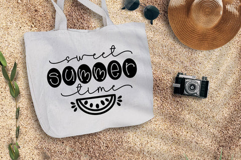 Sweet Summer Time I Beach SVG I Summer Quotes SVG Cutfile SVG Happy Printables Club 