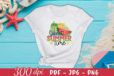 Sweet Summer Time Sublimation Design Sublimation CraftLabSVG 