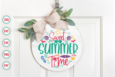 Sweet Summer Time, Summer Sign SVG File SVG CraftLabSVG 