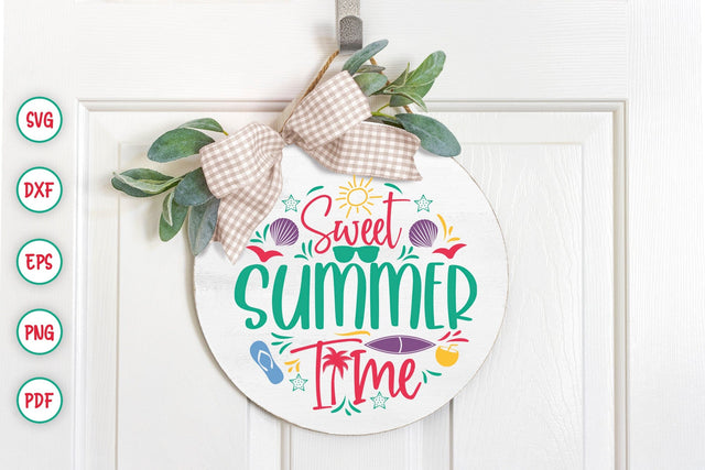 Sweet Summer Time, Summer Sign SVG File SVG CraftLabSVG 