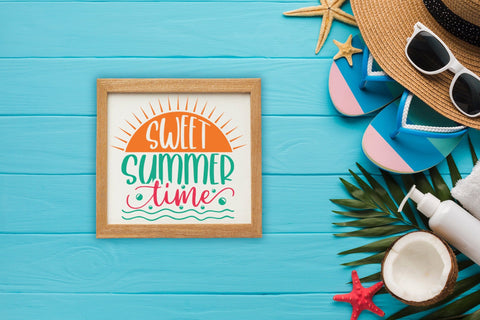 Sweet Summer Time, Summer Sign SVG SVG CraftLabSVG 