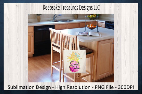 Sweet Sunshine Sublimation PNG Design, Glitter Pineapple, Summer T-Shirt, Summertime Home Decor, Digital Download, PNG Printable Sublimation Keepsake Treasures Designs LLC. 