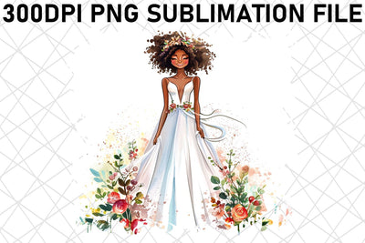 Sweet Surrender: Watercolor Wedding Elements Sublimation afrosvg 