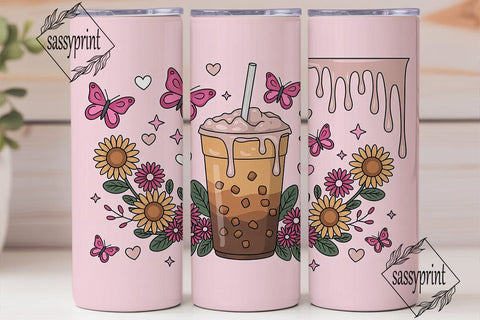 Sweet Tea Addict 20oz Tumbler Wrap Sublimation sassyprint 