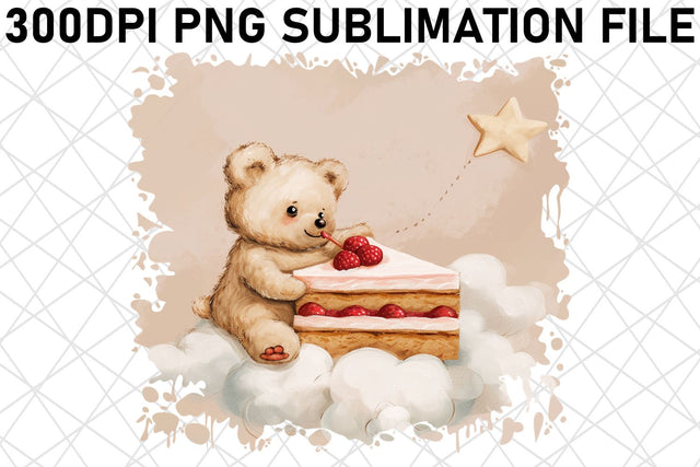 Sweet Teddy Bear Watercolor Designs Bundle for Crafting Fun Sublimation afrosvg 