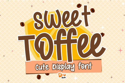 Sweet Toffee Font Font Dm Letter Studio 