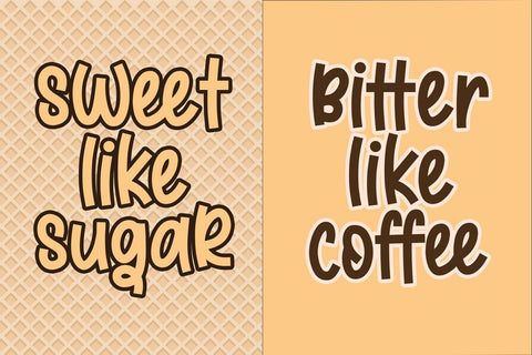 Sweet Toffee Font Font Dm Letter Studio 