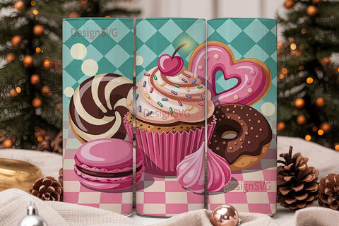 Sweet Treats 20oz Tumbler Wrap Sublimation DesignSVG 