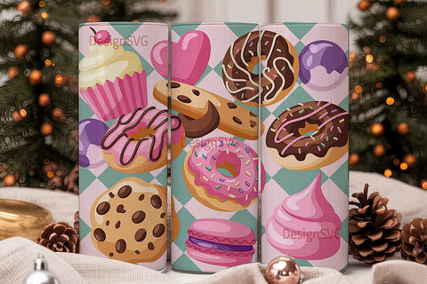 Sweet Treats 20oz Tumbler Wrap Sublimation DesignSVG 