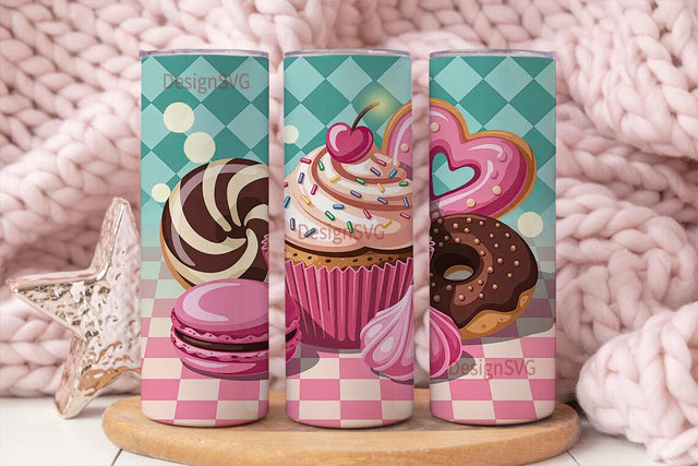 Sweet Treats 20oz Tumbler Wrap Sublimation DesignSVG 
