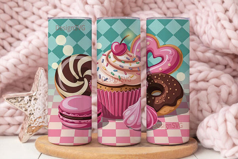 Sweet Treats 20oz Tumbler Wrap Sublimation DesignSVG 
