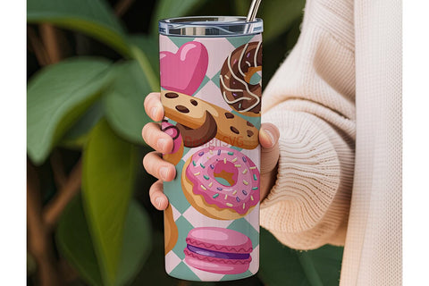 Sweet Treats 20oz Tumbler Wrap Sublimation DesignSVG 