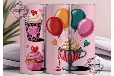 Sweet Treats 20oz Tumbler Wrap Sublimation sassyprint 