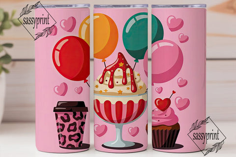 Sweet Treats 20oz Tumbler Wrap Sublimation sassyprint 