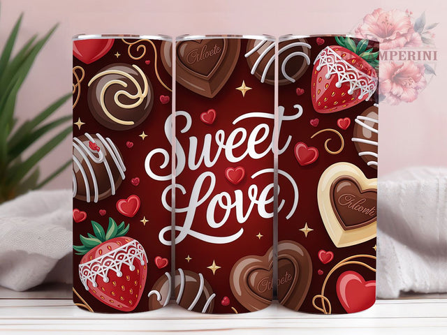 Sweet Valentine Love Tumbler, Valentine Hearts Wrap, Cute Love Cup, Romantic Sublimation Design, Valentine Gift Tumbler, Sweetheart Wrap, Adorable Love Cup Sublimation Li Zamperini 