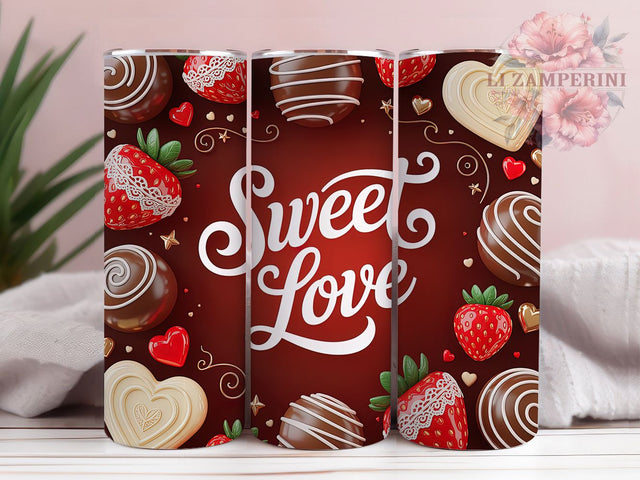 Sweet Valentine Love Tumbler, Valentine Hearts Wrap, Cute Love Cup, Romantic Sublimation Design, Valentine Gift Tumbler, Sweetheart Wrap, Adorable Love Cup Sublimation Li Zamperini 