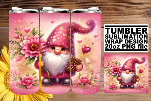 Sweet Valentine's Gnome Sublimation Sublimation afrosvg 