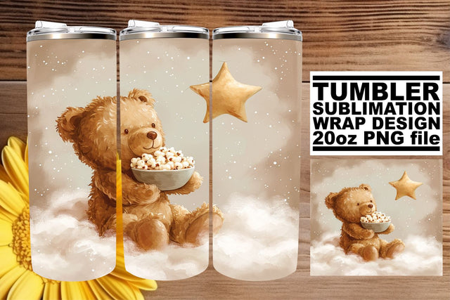 Sweet Watercolor Babies Sublimation for 20oz Tumblers Sublimation afrosvg 