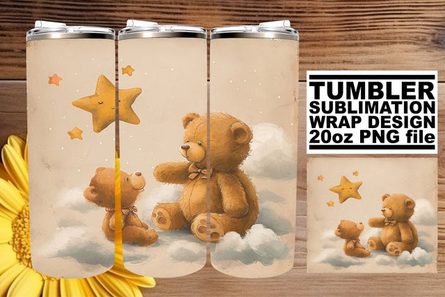 Sweet Watercolor Babies Sublimation Tumbler for Cups Sublimation afrosvg 