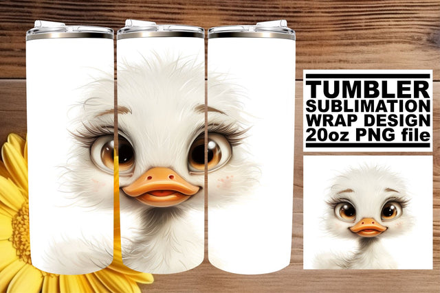 Sweet Watercolor Critter Tumbler Wrap Sublimation afrosvg 