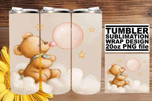 Sweet Watercolor Kids Sublimation Tumbler Wrap Sublimation afrosvg 