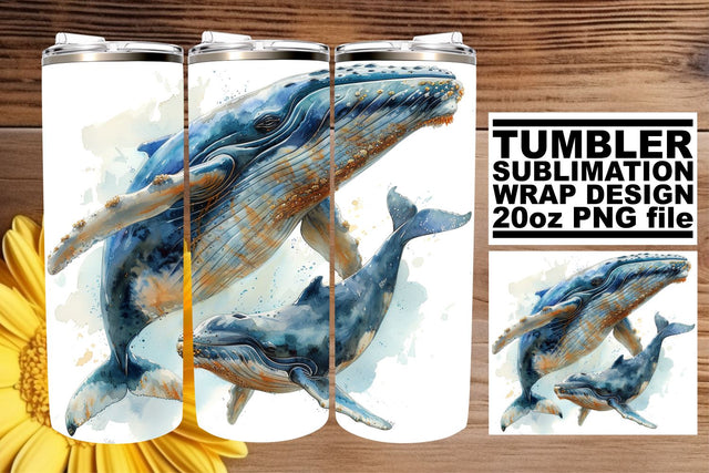 Sweet Watercolor Mommy & Baby Tumbler: Mother's Bliss Sublimation afrosvg 